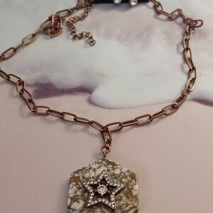 NWT PAPARAZZI VINTAGE COPPER STAR & RHINESTONE EARRING SET